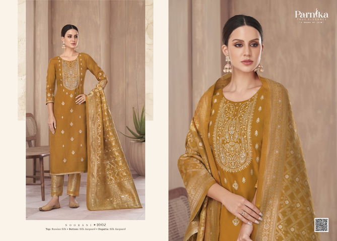 Noorani By Parnika Silk Jacquard Designer Salwar Suits Catalog